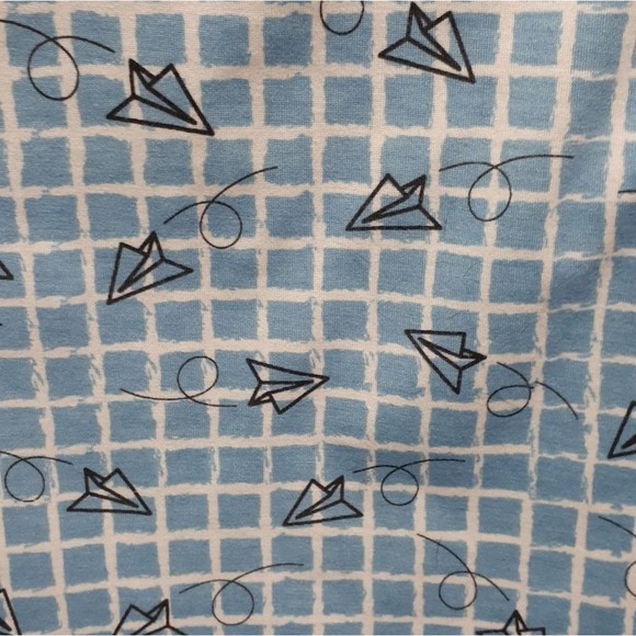 LuLaRoe Graph Paper & Paper Airplane Carly Dress XXS NWOT - Picture 2 of 6